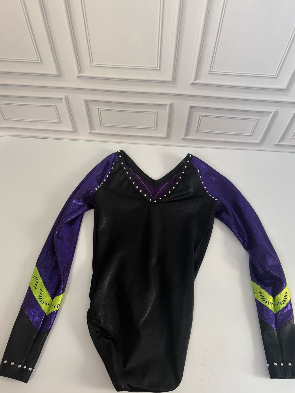 New GK Elite Girls Gymnastics Leotard – Child Medium - Picture 2 of 2